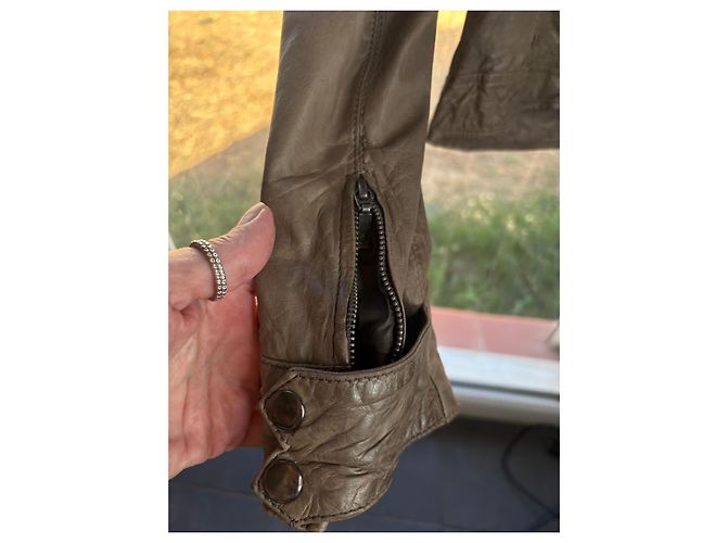 Maje Lederjacke taupe - Ansicht 8