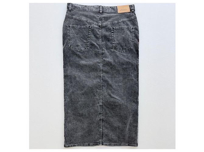 Isabel Marant Etoile Isabel Marant Étoile Falda midi de denim gris Odalie - vista 4