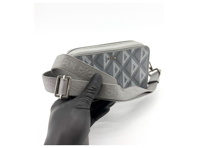 Christian Dior Double Zip CD Diamond Coated Canvas - vista 7