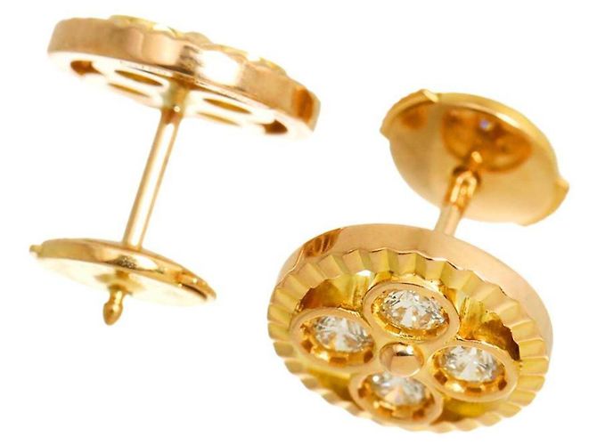 Orecchini Louis Vuitton Pusse Sun Blossom BB Diamond Earrings - vista 3