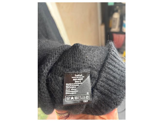 Ba&sh Angora- und Wollpullover in Schwarz - Ansicht 11