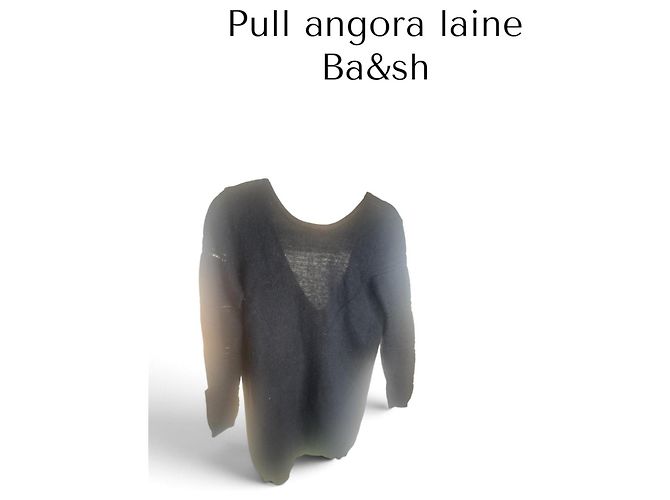 Ba&sh Angora- und Wollpullover in Schwarz - Ansicht 2