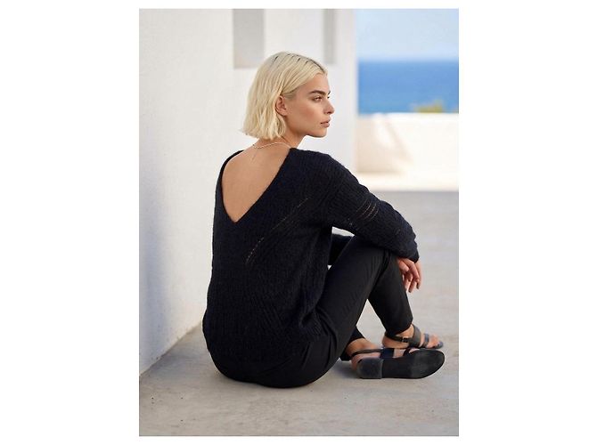 Ba&sh Angora- und Wollpullover in Schwarz - Ansicht 3