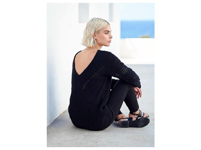 Ba&sh Angora- und Wollpullover in Schwarz - Ansicht 5