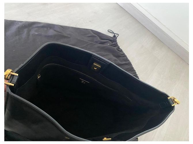 Borsa a mano Fendi FF Tote Bag Medium – Pelle Vitello Glacier Noir (Full Set) - vista 8