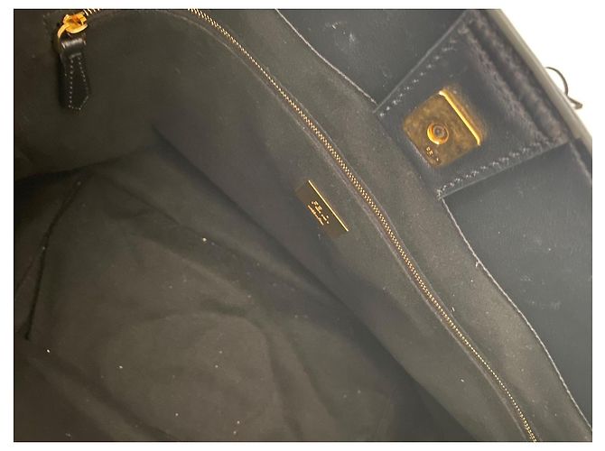 Borsa a mano Fendi FF Tote Bag Medium – Pelle Vitello Glacier Noir (Full Set) - vista 9