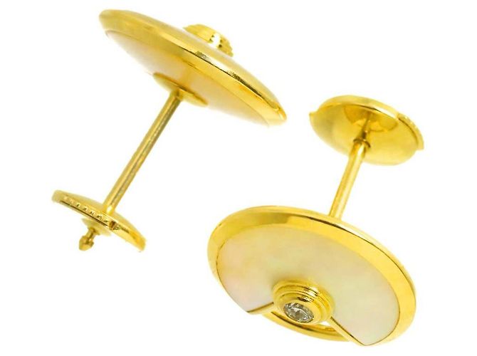 Orecchini Cartier Amulette de Shell Diamanti in Oro Giallo 18K - vista 3