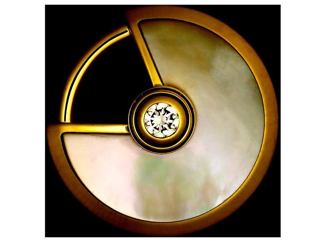 Orecchini Cartier Amulette de Shell Diamanti in Oro Giallo 18K - vista 7