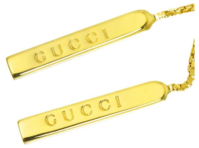 Orecchini a goccia Gucci in oro giallo 18K - vista 4