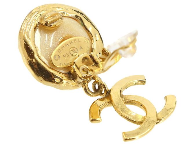 Orecchini Chanel Faux Pearl Coco Mark Swing - vista 4