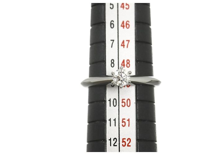 Autre Marque Tiffany & Co. Platin-Bandring mit Diamant - Ansicht 7