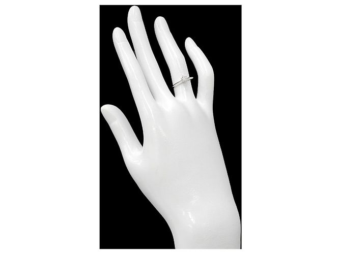 Autre Marque Tiffany & Co. Platin-Bandring mit Diamant - Ansicht 8