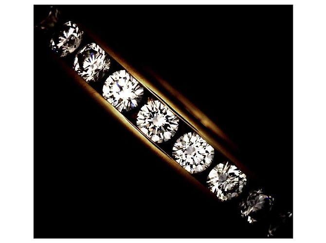 Autre Marque Tiffany & Co. Ehering aus 18K Gelbgold mit Diamanten - Ansicht 6