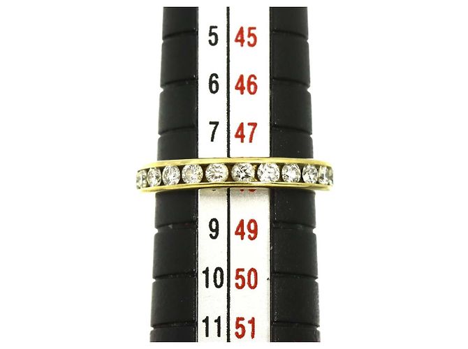 Autre Marque Tiffany & Co. Ehering aus 18K Gelbgold mit Diamanten - Ansicht 7