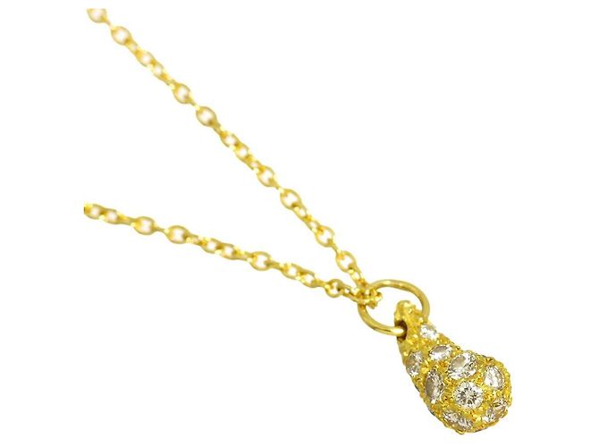 Autre Marque Collana Tiffany & Co. Teardrop con diamanti pavé - vista 3