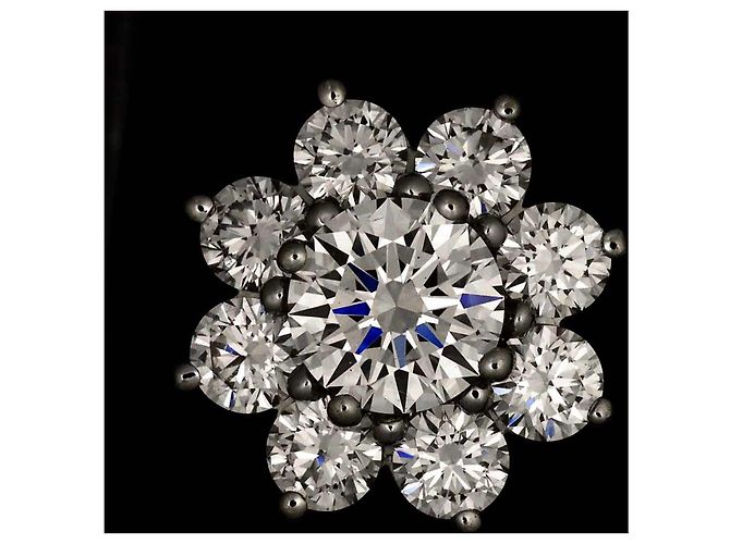 Orecchini mini Sunflower Diamond Harry Winston - vista 6