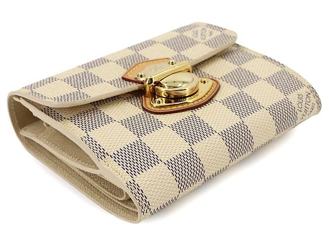 Louis Vuitton Damier Azur Portefeuille Joy Tri-fold Wallet - vista 4