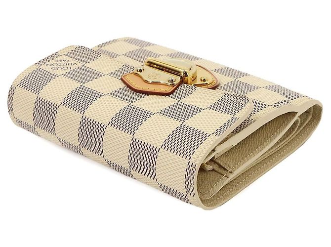 Louis Vuitton Damier Azur Portefeuille Joy Tri-fold Wallet - vista 5