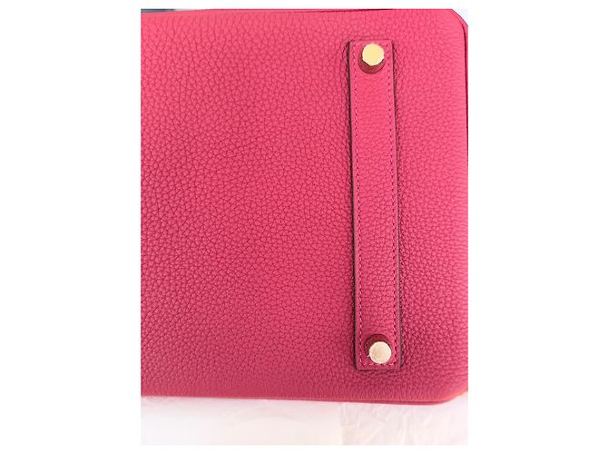 Borsa a mano Hermès Birkin 35 in pelle Togo - Rouge Vif - vista 13