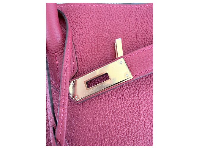 Borsa a mano Hermès Birkin 35 in pelle Togo - Rouge Vif - vista 5