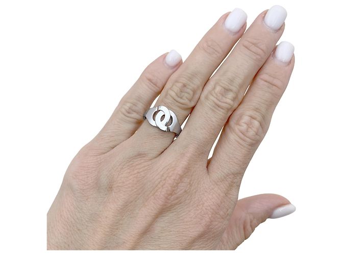 Anello Dinh Van, "Menottes R10", oro bianco. - vista 5