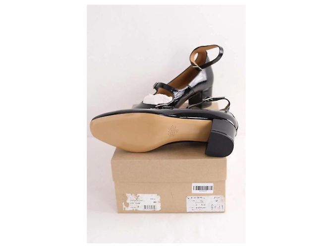 Apc Absatzschuhe aus Lackleder Schwarz Größe 40 - Ansicht 6