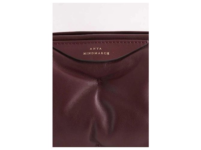 Anya Hindmarch Bolso de hombro Chubby Barrel burdeos - vista 2