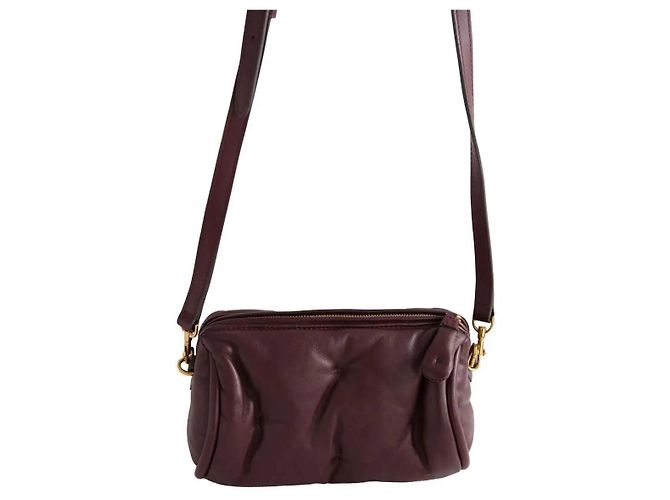 Anya Hindmarch Bolso de hombro Chubby Barrel burdeos - vista 4
