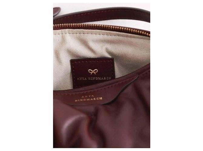 Anya Hindmarch Bolso de hombro Chubby Barrel burdeos - vista 6