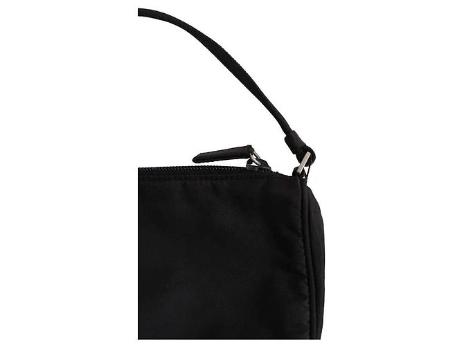 Borsa Cleo Prada mini in tessuto nera - vista 4