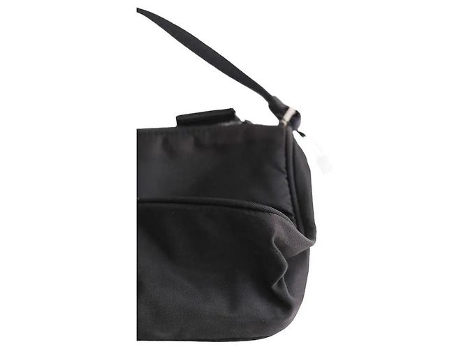 Borsa Cleo Prada mini in tessuto nera - vista 5