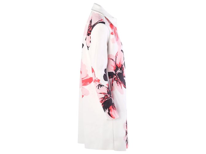 Autre Marque Abrigo con estampado floral y cremallera frontal Sportmax Code White - vista 2