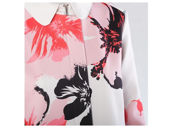 Autre Marque Abrigo con estampado floral y cremallera frontal Sportmax Code White - vista 4