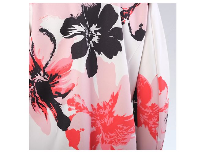 Autre Marque Abrigo con estampado floral y cremallera frontal Sportmax Code White - vista 5