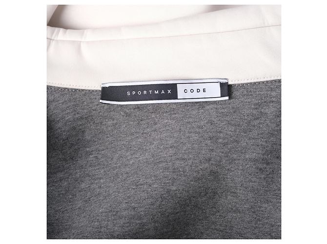 Autre Marque Abrigo con estampado floral y cremallera frontal Sportmax Code White - vista 7