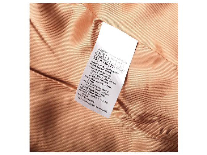 Autre Marque Sportmax Code Camel Wool & Alpaca Blend Collarless Coat - view 6