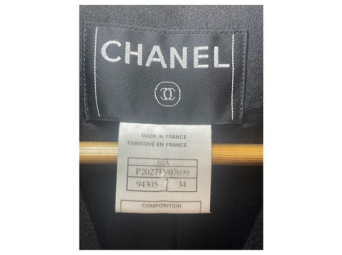 Abrigo Chanel negro T.34 - vista 5
