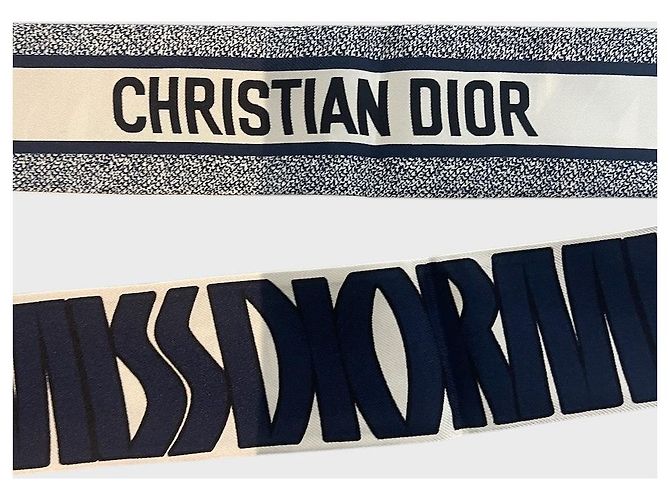 Foulard Dior Mitzah Miss Dior blu navy - vista 4