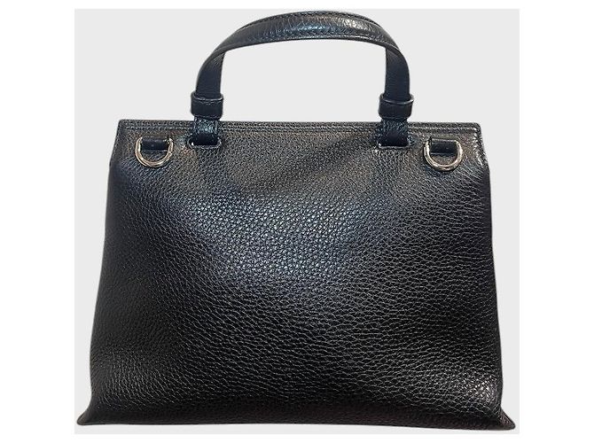 Borsa Gucci Bamboo Daily nera - vista 3