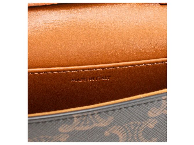 Céline CELINE - Borsa a tracolla Claude Triomphe mini Celine in tela rivestita monogram Triomphe - vista 7