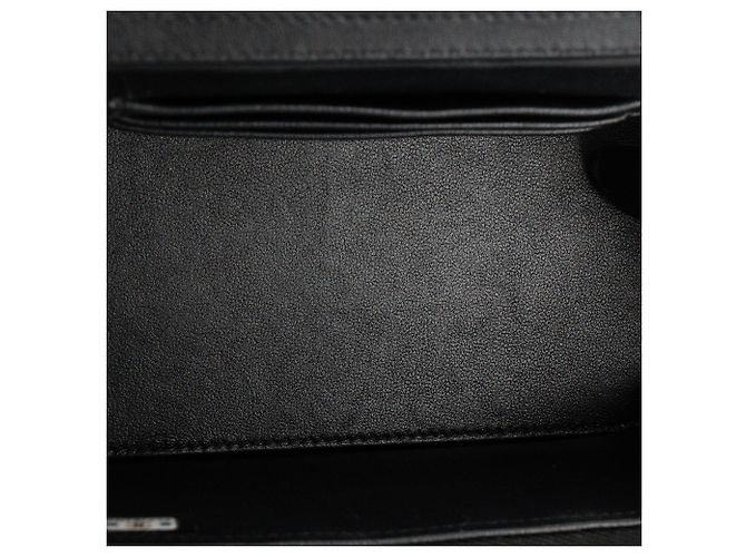 CHANEL - Borsa a tracolla Chanel Vanity Top Handle in pelle liscia nera - vista 7