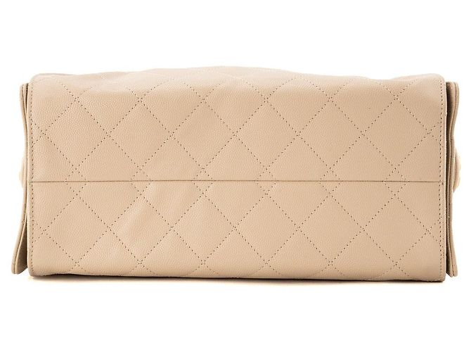 CHANEL - Borsa a tracolla Chanel 25 small in pelle caviar beige - vista 4