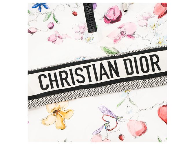 DIOR - Dior Windjacke aus weißem Polyester mit farbigen Mustern (M) - Ansicht 3