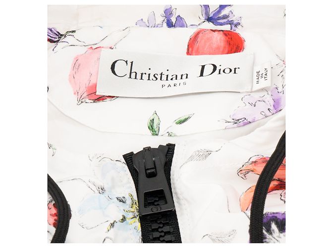 DIOR - Dior Windjacke aus weißem Polyester mit farbigen Mustern (M) - Ansicht 5