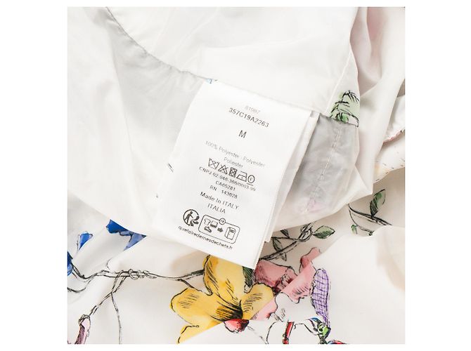 DIOR - Dior Windjacke aus weißem Polyester mit farbigen Mustern (M) - Ansicht 6