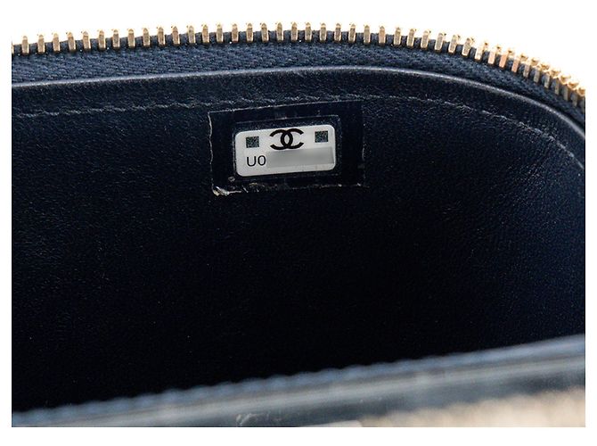 CHANEL - Borsa a tracolla Vanity Top Handle in pelle liscia blu navy - vista 9