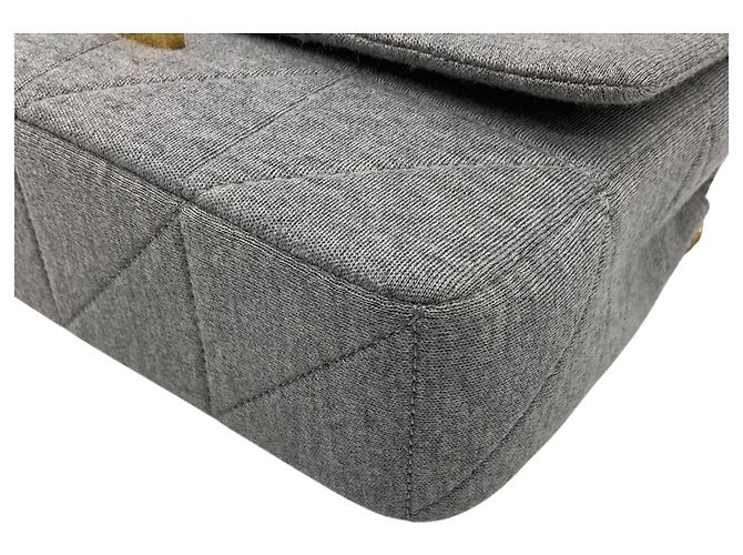 Autre Marque Borsa a tracolla Jamie mini matelassé in jersey grigio Saint Laurent - vista 4
