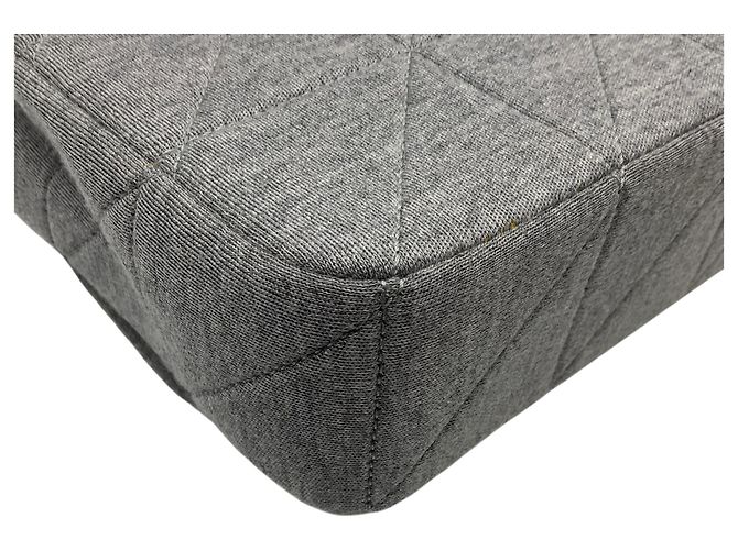 Autre Marque Borsa a tracolla Jamie mini matelassé in jersey grigio Saint Laurent - vista 7