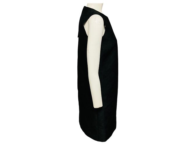 Vestido de cóctel sin mangas de brocado negro Dolce & Gabbana - vista 2