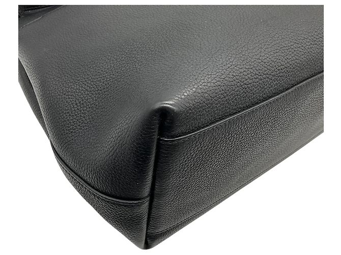 Borsa a tracolla Sideby in pelle martellata nera The Row - vista 8